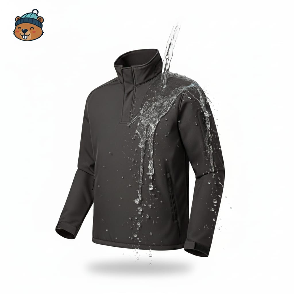 Beevos %100 Su Geçirmez Pullover Yüksek Yaka Termal Softshell Polar Ceket