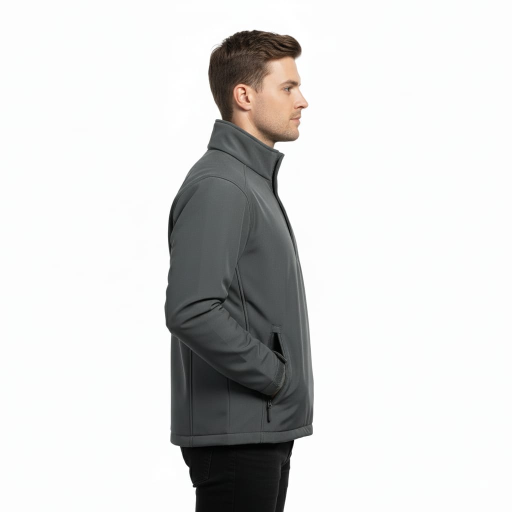 Beevos %100 Su Geçirmez Pullover Yüksek Yaka Termal Softshell  Polar Ceket