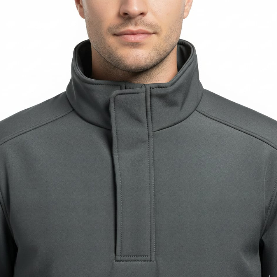 Beevos %100 Su Geçirmez Pullover Yüksek Yaka Termal Softshell  Polar Ceket