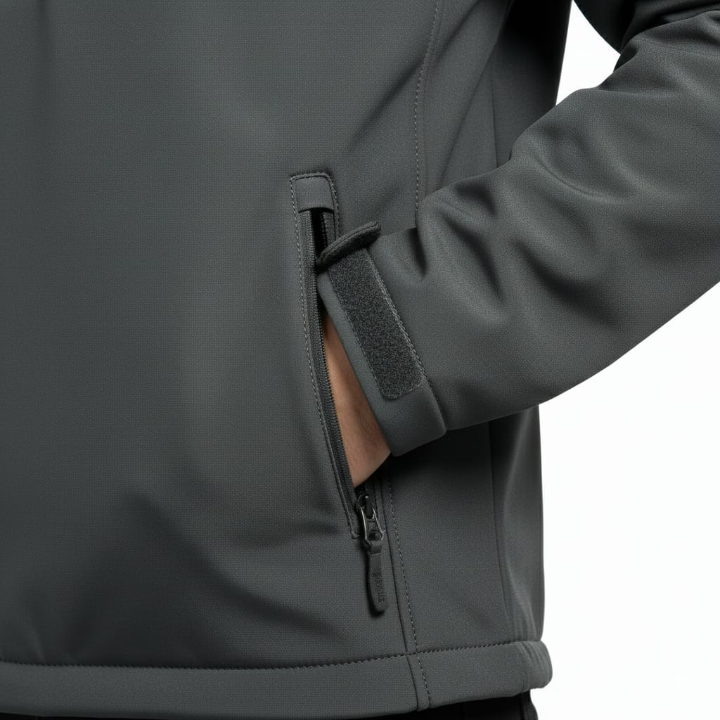 Beevos %100 Su Geçirmez Pullover Yüksek Yaka Termal Softshell  Polar Ceket